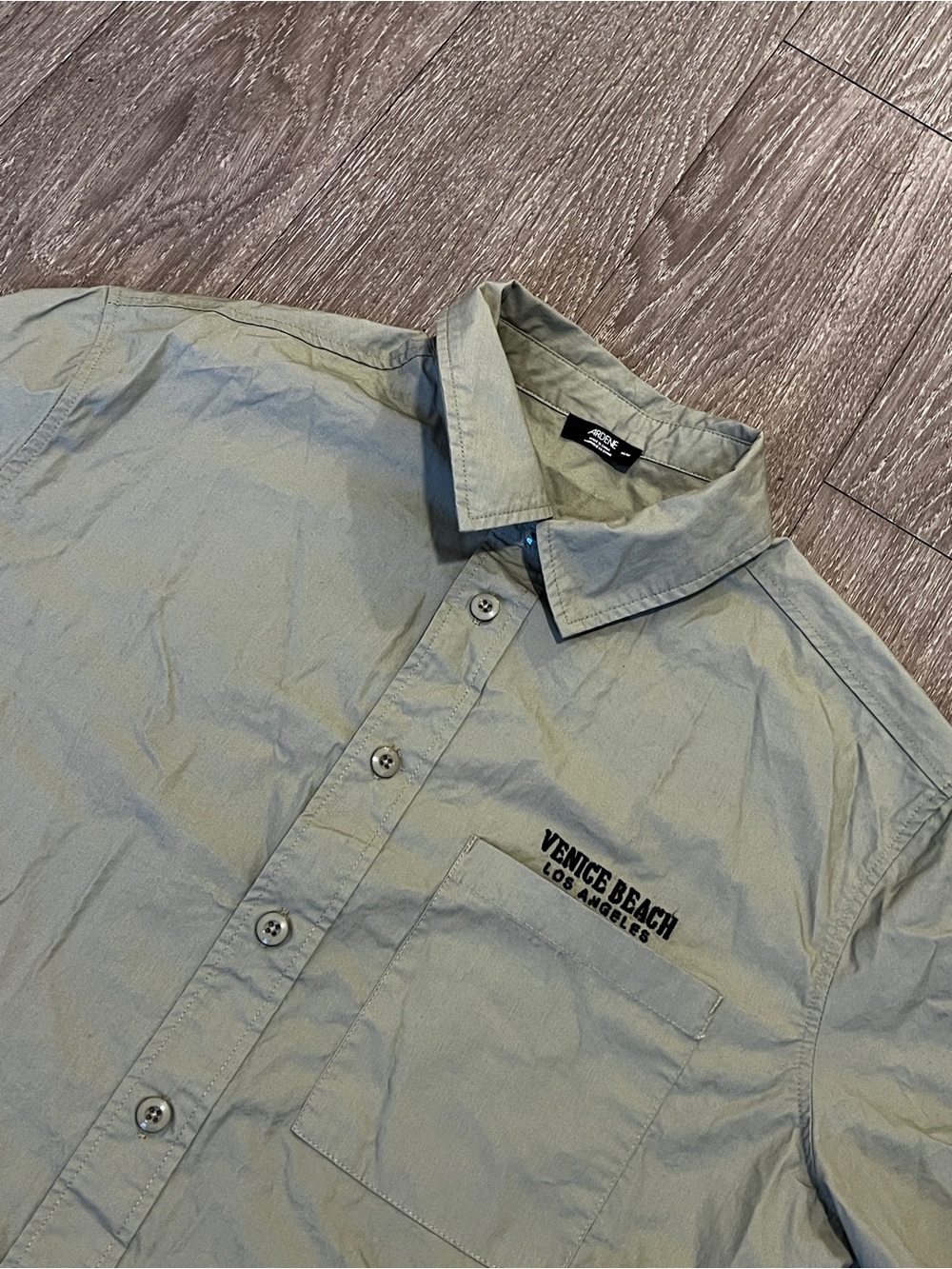 Ardene Light Olive Green Venice Beach Button-Up Shirt